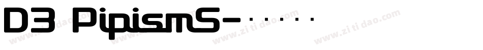 D3 PipismS字体转换